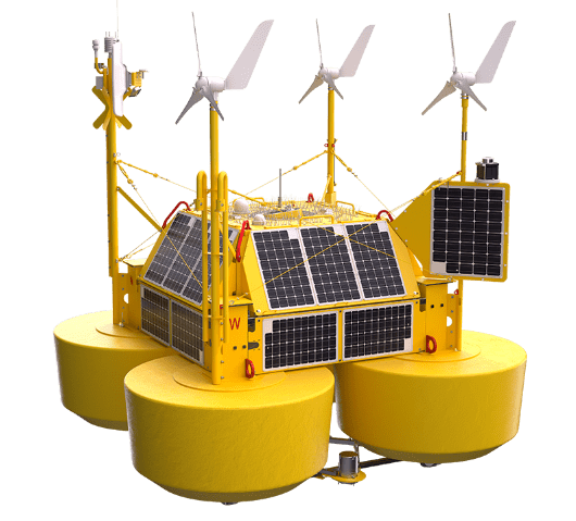 EOLOS offshore buoy platform with the WISE AIM Wave Buoy Sensor