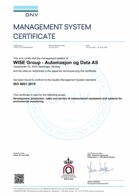 ISO 9001:2015 Certificate AD