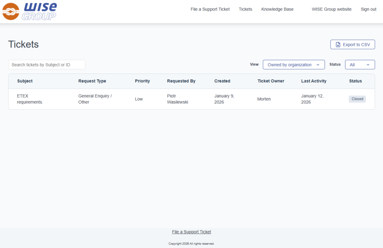 Customer Support Portal
